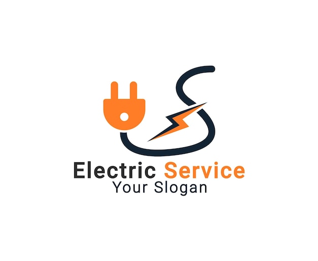 Logo De L'électricité Logo De L'énergie Logo Des Services électriques Logo De La Réparation Et De L'entretien De L'électricité