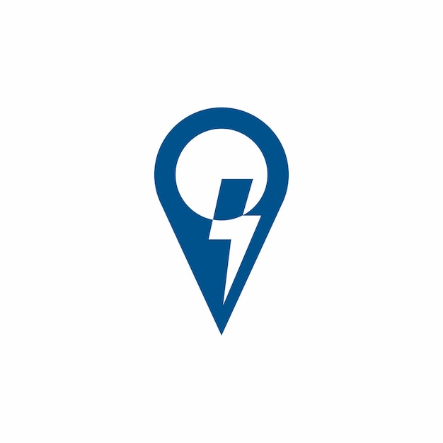 Logo de l'électricité, logo de l'énergie, modèle de logo de service électrique Vecteur d'icône de logo de foudre électrique