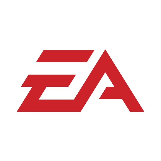 Vecteur le logo d'electronic arts sur fond blanc est l'édition et la distribution de jeux informatiques xbox game pass playstation ps.