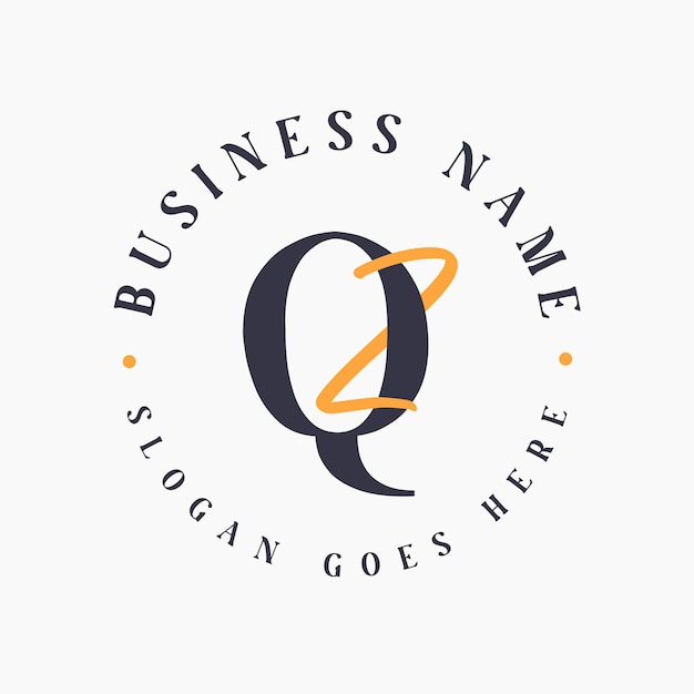 Logo élégant des initiales QZ pour l'image de marque d'entreprise Logo de marque QZ pour les marques de mode et de beauté