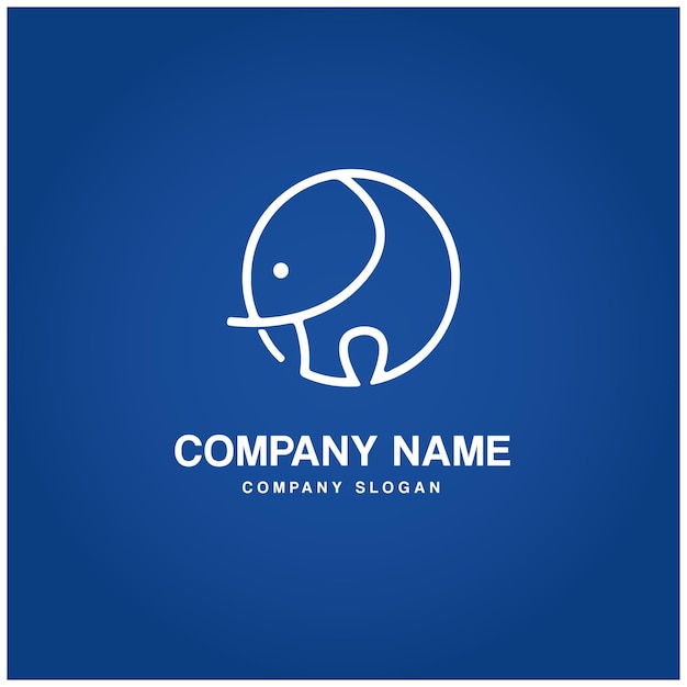 Le Logo D'un éléphant Pour Une Entreprise