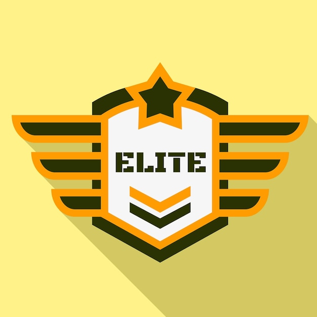 Logo de l'élite aérienne Illustration plate du logo vectoriel de l'éléite aérienne pour la conception de sites Web