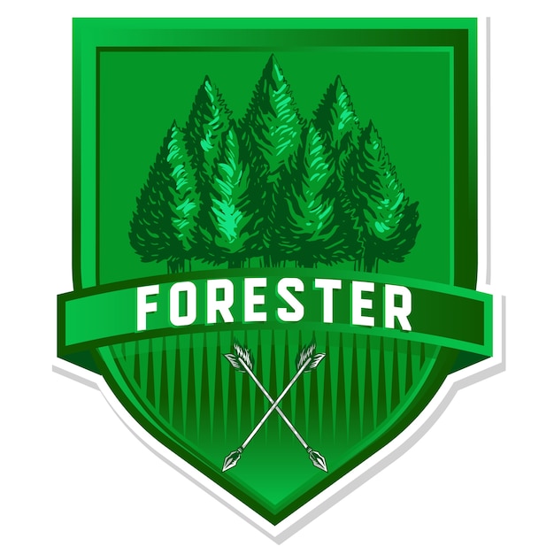 Logo De L'emblème De La Forêt