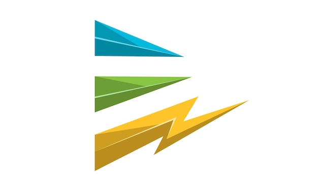 Logo De L'énergie électrique De La Lettre E