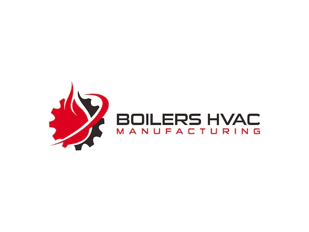 Logo D'entreprise De Chaudières Hvac Pour Attirer Les Clients Résidentiels Haut De Gamme.