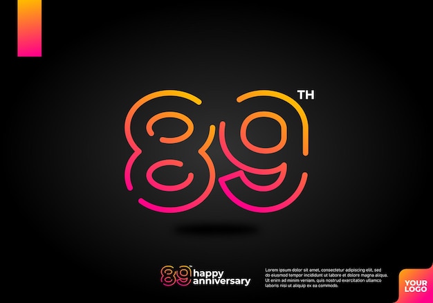 Le Logo De L'entreprise A été Conçu Pour Le 89e Anniversaire De La Marque.