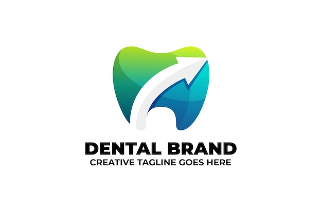 Logo D'entreprise De Flèche De Dentiste