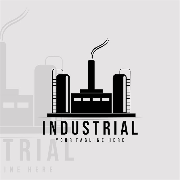 Logo De L'entreprise Industrielle Conception D'illustration Vectorielle Vintage