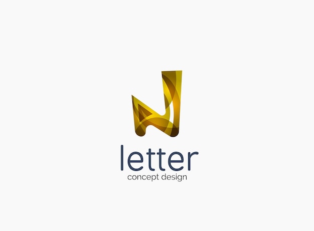 Vecteur logo d'entreprise moderne design brillant et propre