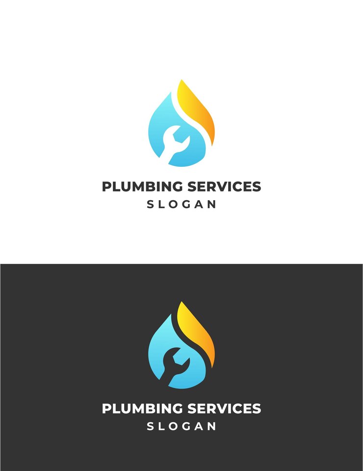 Vecteur logo de l'entreprise de services mécaniques de gaz de plomberie