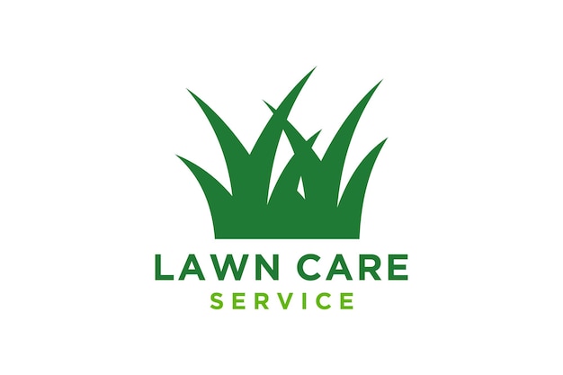 Vecteur logo d'entretien de pelouse logo de services de pelouse vector