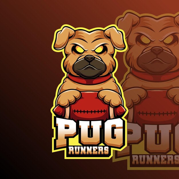 Le Logo De L'équipe Des Pug Runners.