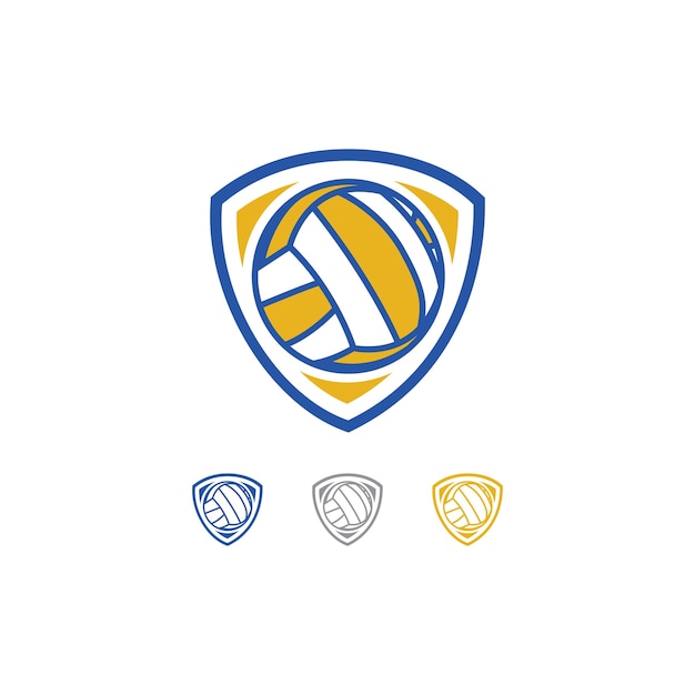 Vecteur logo de l'équipe de volleyball