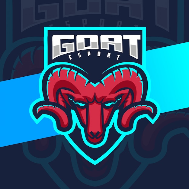 Logo Esport De Mascotte De Chèvre