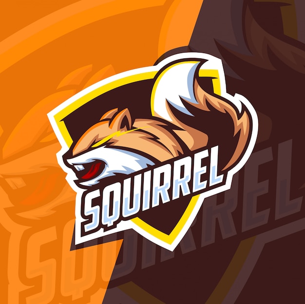 Logo Esport Mascotte écureuil