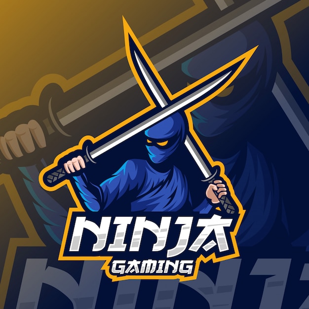 Logo Esport Mascotte Ninja