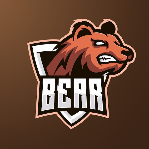 Logo Esport Mascotte Ours