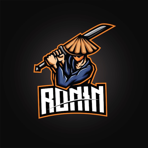 Logo Esport Mascotte Ronin