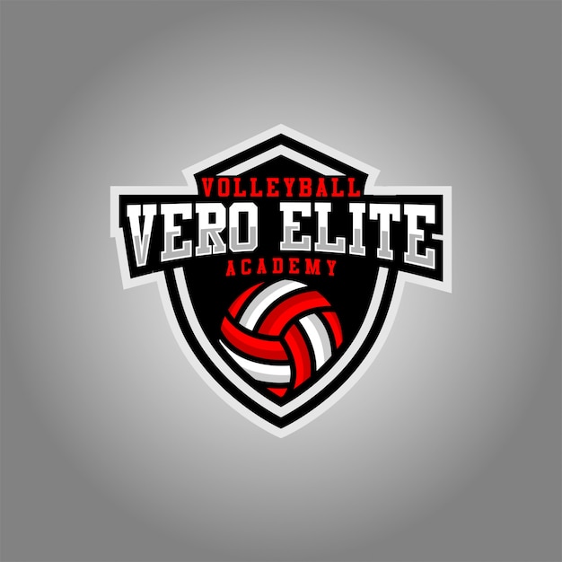 Vecteur logo esport de vollyball vero elite