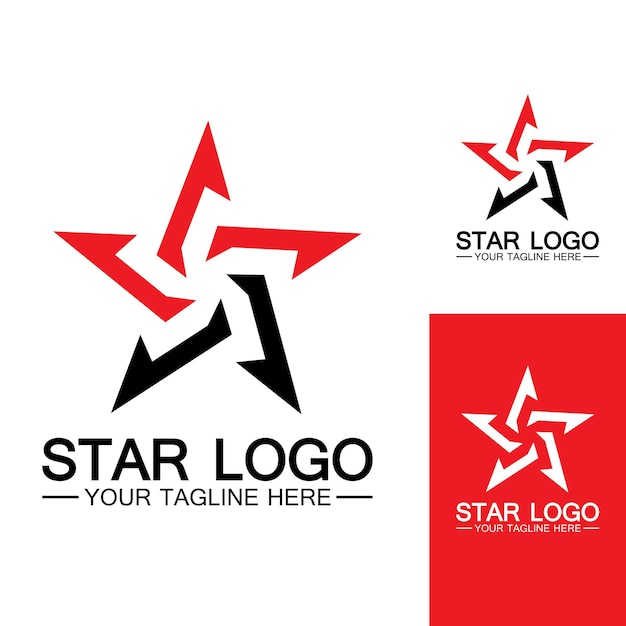 Logo étoile Modèle Vecteur Icône Illustration Designvector