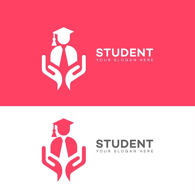 Logo De L'étudiant Icône De La Marque Identité Du Signe Symbole Modèle