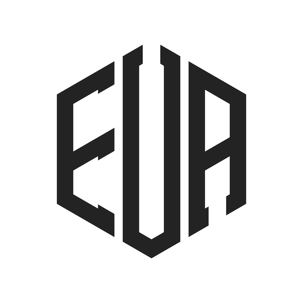 Le logo de l'EUA est constitué d'une lettre initiale, d'un monogramme et d'une forme hexagonale.