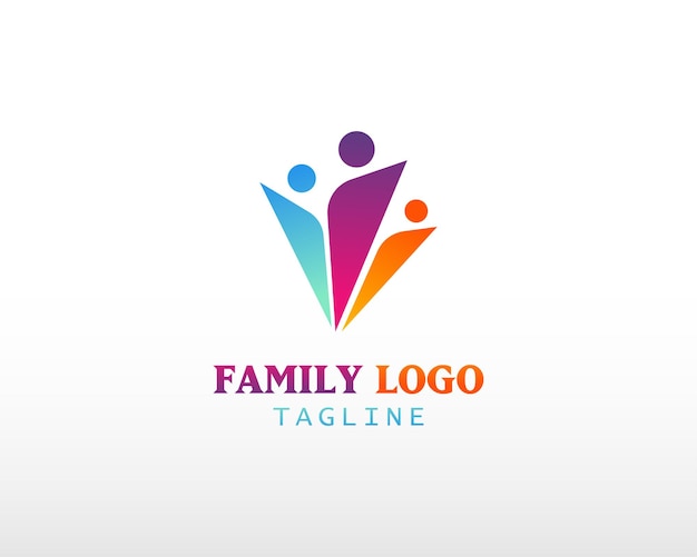 Logo De Famille Créatif Logo Amusant Personnes Créatives