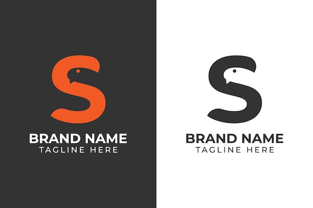 Logo Faune Serpent Type S Template Design