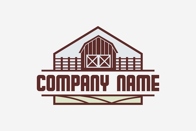 logo ferme/ferme. vecteur premium