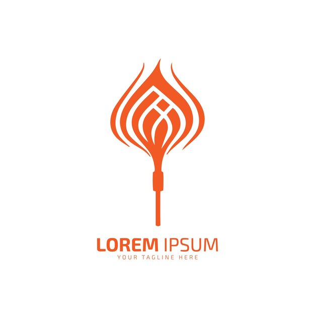 Un Logo De Feu Flamme Vecteur Silhouette Icône Modèle De Conception Isolé