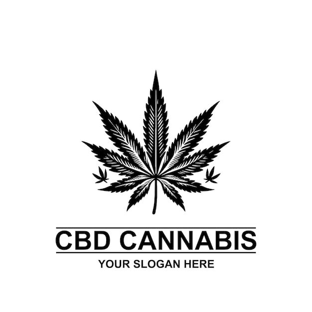 Logo De La Feuille De Cannabis Cbd