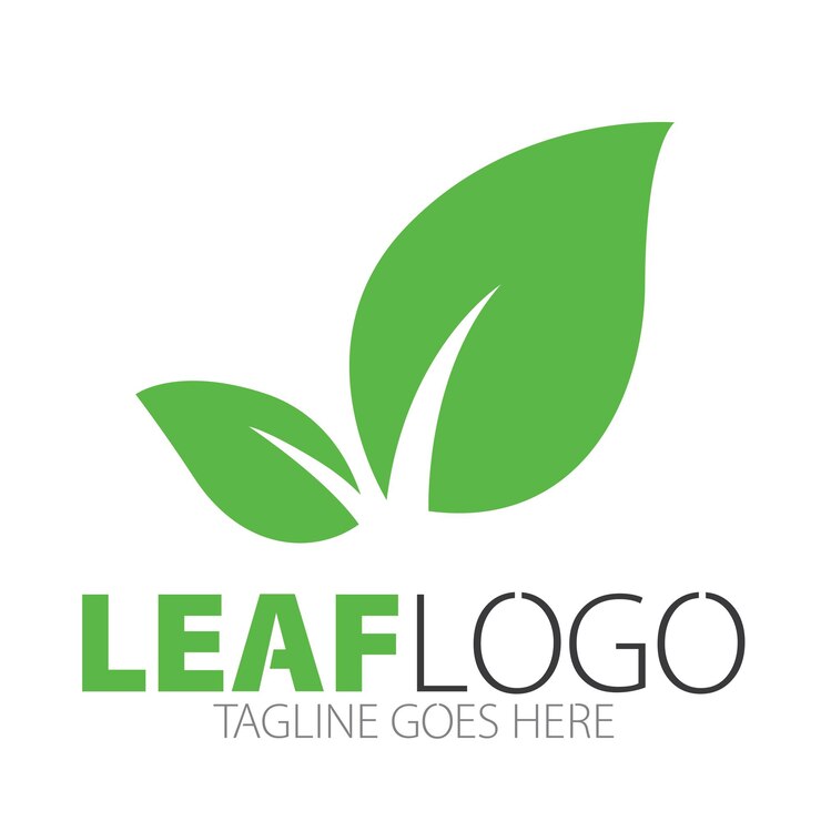 Vecteur logo de la feuille