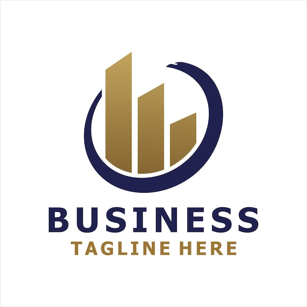 Logo Finance Business avec concept graphique et Eagle.