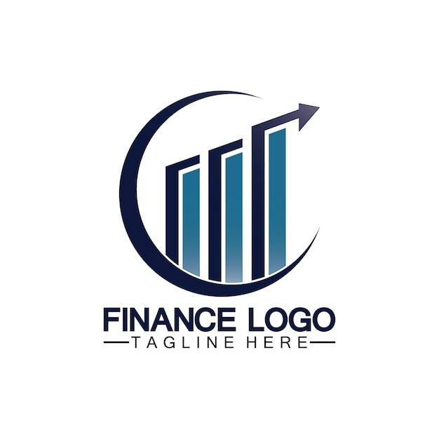 Logo De La Finance D'entreprise Et Du Marketing Conception D'illustration Vectorielle