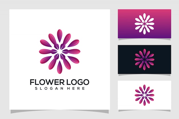 Logo De Fleur Abstraite