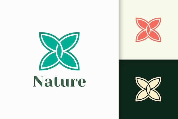 Logo De Fleur Dans Un Style Féminin Et Luxueux Pour La Santé Et La Beauté