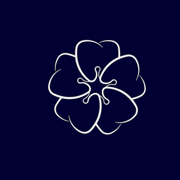 Vecteur logo fleur dentaire