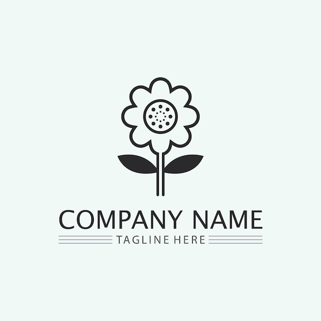 Logo fleur Le logo circulaire Logo de la fleur Fleur stylisée Pétales Logo simple Le logo emblème de la marque Mandala Logo boutique Logotype pour la beauté Logo pour fleuriste