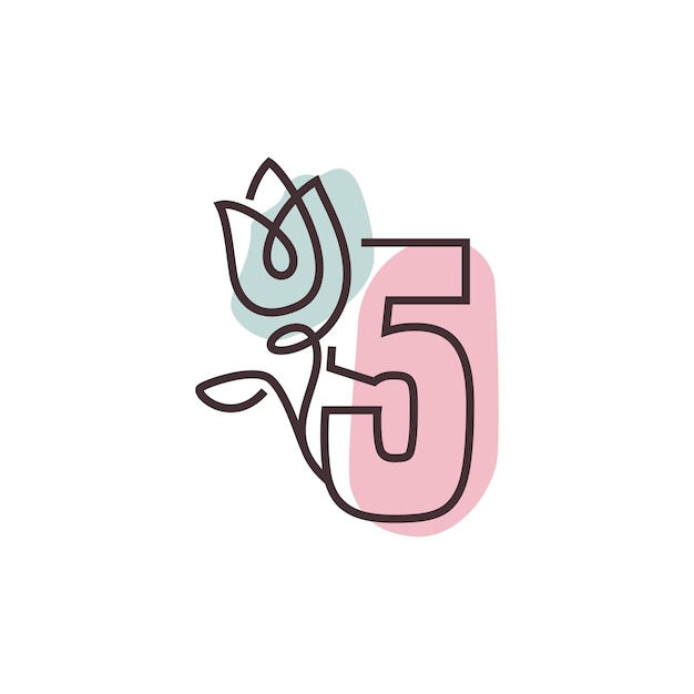 Logo Fleur Numéro 5