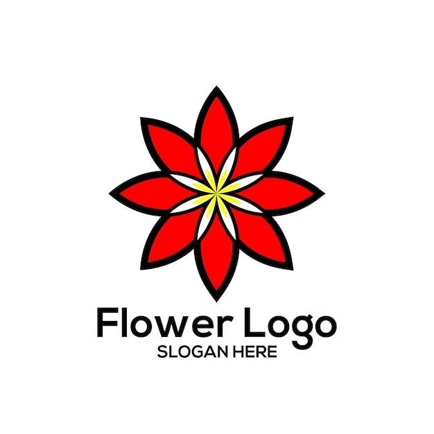 Vecteur logo de fleur