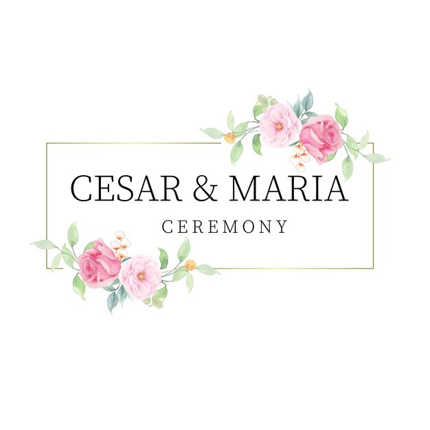 Logo Floral Aquarelle