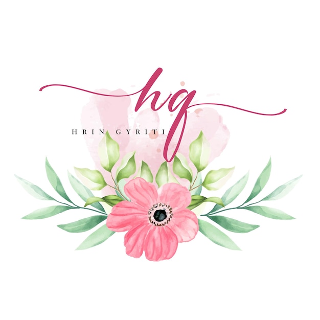 Logo Floral Aquarelle