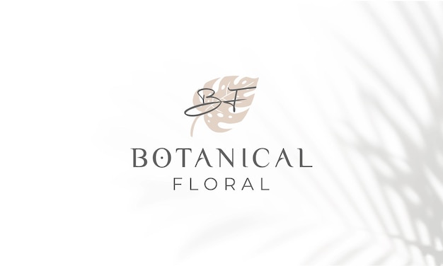 Logo floral botanique