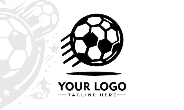 Logo de football vectoriel Design de football professionnel pour le sport Branding d'entreprise Identité Symbole sportif