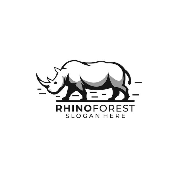 Logo De La Forêt De Rhinocéros