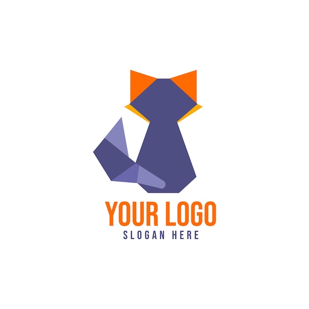 Logo Fox abstrait et minimal