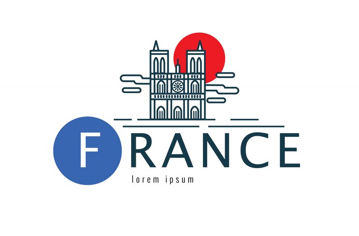 Vecteur logo de la france.