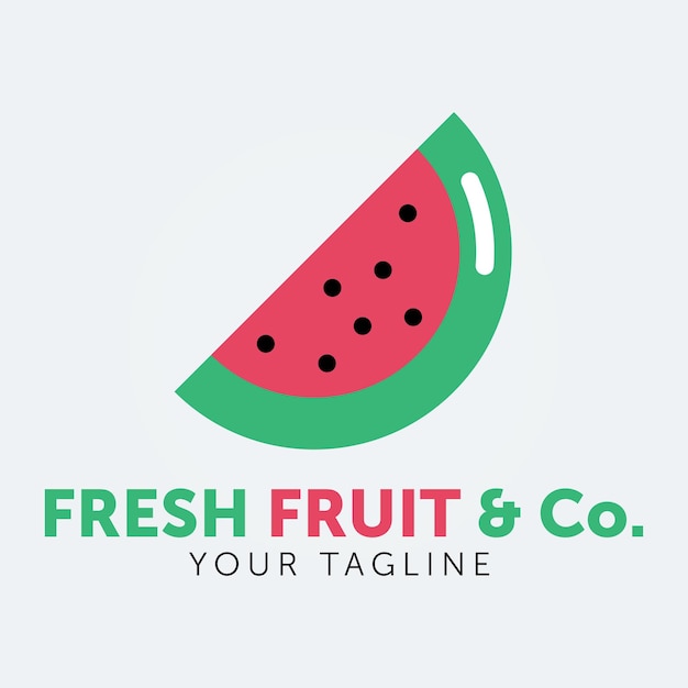 Logo De Fruits Isolés Premium Eps 10 Modèle Vectoriel élégant