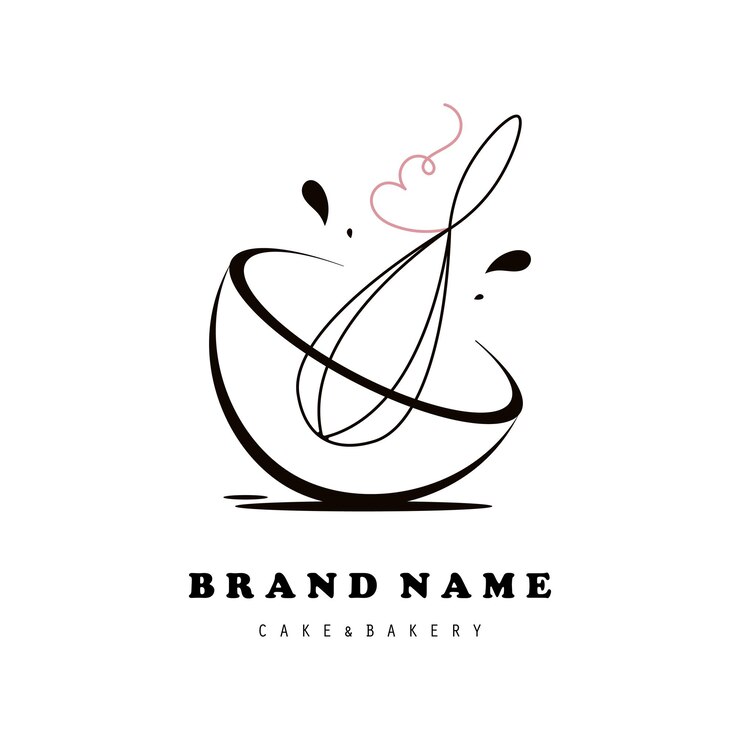 Vecteur logo de gâteau sucré boulangerie faite maison et collection de logo de boulagerie