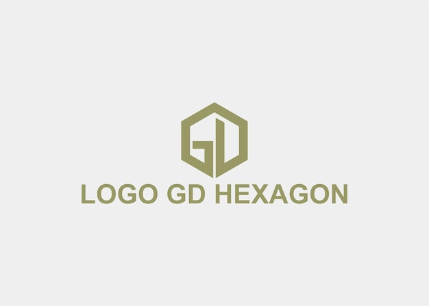 Logo Gd Hexagone Nom De L'entreprise